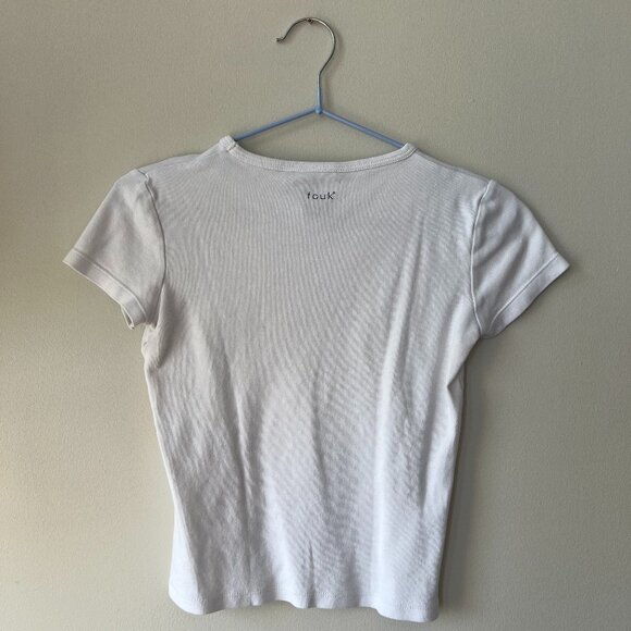 FCUK “fcuk in san francisco” Baby Tee – White – Size XS (Fits XS/S) - Picture 4 of 5